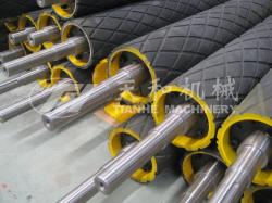 主動(dòng)輥筒（錐套式）（包膠 菱形花紋）--湖州天和機(jī)械